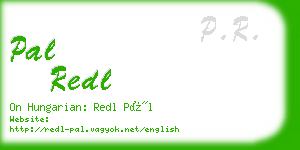 pal redl business card